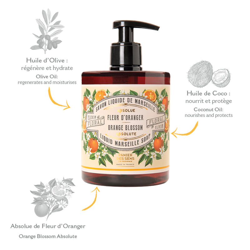 Jabón Líquido de Marsella Orange Blossom 500ml